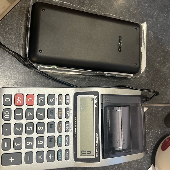 Casio adding machine and new solar powered scientific calculator with cover - Picture 6 of 9